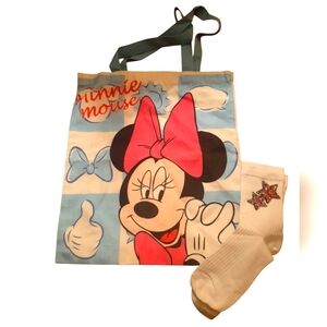 Minnie Mouse Tote with Pink Bow